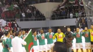 CAN 2014  Hymne de lAlgérie face au Maroc handball [upl. by Moriah]