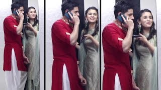 Alia Bhatt amp Sidharth Malhotras CUTE Moments At Sanjay Kapoors Diwali Party 2017 [upl. by Akehsyt]