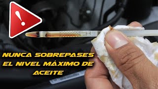 🚫NUNCA rebases el NIVEL MÁXIMO DE ACEITE en tu motor 🚗 [upl. by Graham]