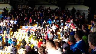 Rangers fans clash with police at Livingston [upl. by Balough]