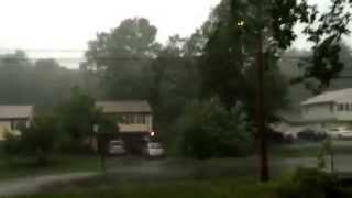 MICROBURST IN NORTH HAVEN CT JUNE 23 2015 [upl. by Yarrum]