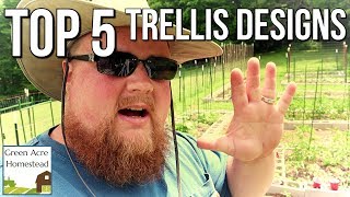 Top 5 Garden Trellises that Work  Gardening  Homesteading [upl. by Clements]