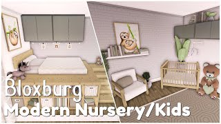 Bloxburg Room Inspiration  Modern Nursery amp Kids Room  Roblox  Shorts [upl. by Toiboid]