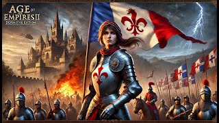 Age of Empires II DE  Joan of Arc Campaign  Mission 6 A Perfect Martyr  Full Gameplay [upl. by Eenyaj19]