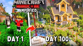 We Survived 100 Days on Amplified World in Minecraft Hardcore Hindi [upl. by Handy]