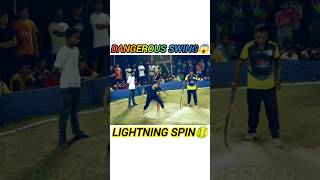 DANGEROUS SWING😱🥎 LIGHTNING SPIN🏏🥎shortsfeed ytshorts youtubeshorts shorthandcricket shorts 🏏🥎 [upl. by Hwang370]