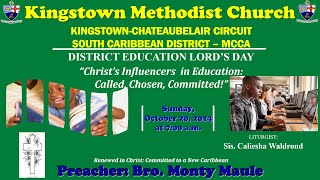 Kingstown Methodist Church  Sunday Morning Worship Service October 20 2024 at 700 AM [upl. by Longwood]