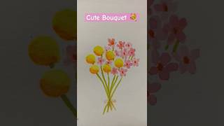 Watercolor flowers painting 🌸🎨 flowers drawing painting easydrawing [upl. by Adnert]