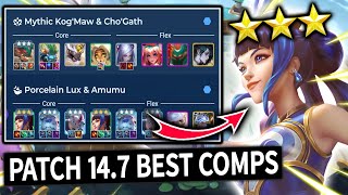 BEST TFT Comps for Patch 147  Teamfight Tactics Guide  Set 11 Ranked Beginners Meta Tier List [upl. by Ridan]