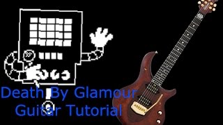 Death By Glamour  Guitar Tutorial Undertale [upl. by Rubio]