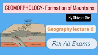 GEOMORPHOLOGY Origin Of Mountain  Geography lecture9 upsc ssc cds nda capf afcat ssc rrb [upl. by Iht]