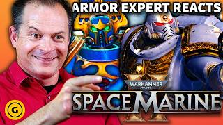 Historian amp Armor Expert Reacts to Warhammer 40k Space Marine 2s Weapons amp Armor [upl. by Ylevol]