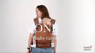 Love amp Carry ONE PorteBébé  Portage Dorsal 6 mois  loveandcarryfr [upl. by Eldridge498]