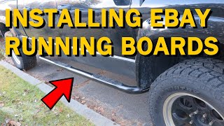 Installing Nerf Bar Running Board on my Dodge Ram 2500 Mega Cab [upl. by Odnamra]