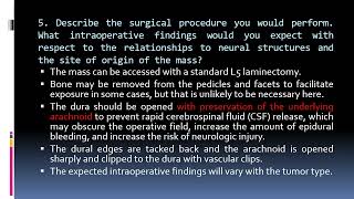 127 Intradural Spinal Tumor [upl. by Mikkel]