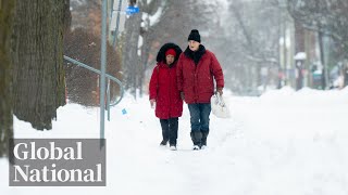 Global National Jan 13 2024  Deep freeze shattering records across Canada [upl. by Nwahsan403]