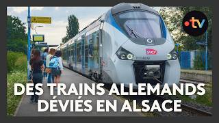 La déviation de trains de fret allemands vers lAlsace suscite la colère des usagers [upl. by Dorn]