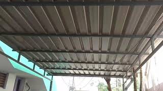 Car parking shed roofing contractors chennai [upl. by Alleinad392]