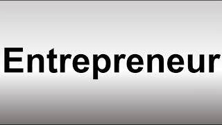 How to Pronounce Entrepreneur [upl. by Thilde835]