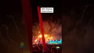 Drone and firework show at EDC Orlando 🤩🔥 electronicmusic festival edc fireworks [upl. by Femi]