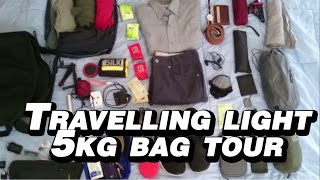 Travelling Light 5kg 11lbs backpack tour [upl. by Bartko]