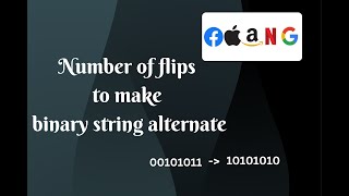 Min Number of flips to make binary string alternate  Java Solution  coderpad [upl. by Spieler]