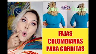 Faja Colombiana para gorditas antes y después funciona Fajas MYD [upl. by Grubman]