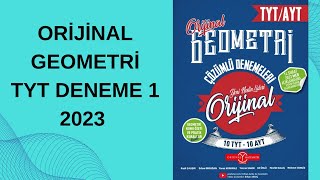 ORİJİNAL YAYINLARI TYTAYT GEOMETRİ DENEMELERİ Tyt Deneme 1 orijinalmatematik tytaytgeometri [upl. by Darum]