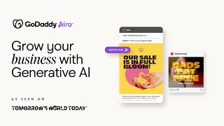 GoDaddy Airo™ Grow your business with Generative AI [upl. by Vladimar]