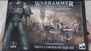 Legiones Astartes  MkVI Command Squad  Unboxing HH [upl. by Leif]