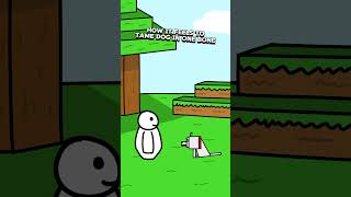 How it feels to tame a dog in one bone shorts animation minecraft [upl. by Brittaney]