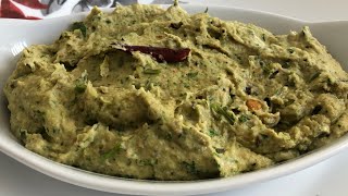 Delicious Green tomato  peanut chutney tomatillo peanut dip  very easy with few ingredients [upl. by Pedro]