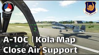 A10C Warthog  CAS at the Kola Map  DCS in VR [upl. by Ayikan505]