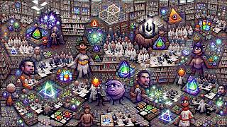 KNOWLEDGE OF THE AETHER  BY JPSAIART  PYTTI AI GENERATIVE 3D ART HD 60 FPS [upl. by Haram196]