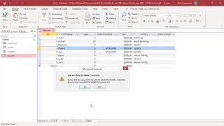 How to Delete Records from a Table in MS Access  Office 365 [upl. by Shane883]