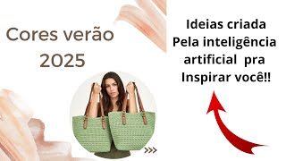 tendências de cores 2025 Bolsas em crochê [upl. by Averyl]