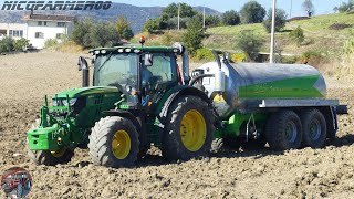 INTERRAMENTO LIQUAME  JOHN DEERE 6125R  Carrobotte SAC  OLIVIERI [upl. by Mack]