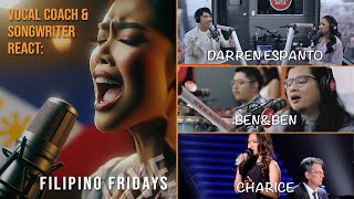 E005 Vocal Coach amp Songwriter React to Darren Espanto BenampBen amp Charice  Filipino Fridays [upl. by Lister447]