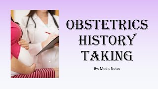 OampG Obstetrics history taking template for medical students [upl. by Erik340]