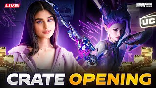 50000 uc crate opening 🔥😆 BGMI WITH PAYAL [upl. by Adivad]