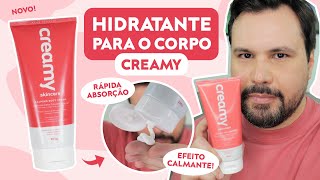 CALMING BODY CREAM Creamy Loção Hidratante Corporal Testei o Novo Creme Calmante Para Pele Sensível [upl. by Teodor]