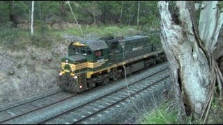 MickFix Rail  Australian Trains  Grain Train Failure At Warrenheip Bank Tuesday 22nd Nov 2011 [upl. by Brandenburg958]