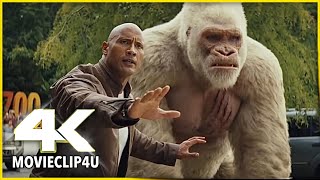 RAMPAGE 2018  Behind the Scenes of Dwayne Johnson Movie [upl. by Shuler]