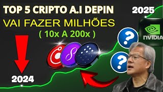 As 5 Melhores Altcoins AI GPU e DePin Cripto que EXPLODIRAM após NVIDIA GTC 2024 potencial 100X [upl. by Bow683]