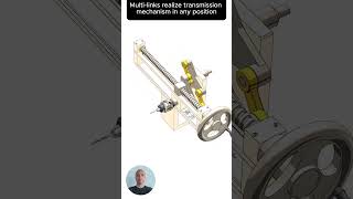 Multi links realize transmission mechanism in any position cad machine mechanical 3dprinting [upl. by Leonidas]