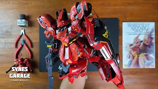 Sazabi “Ver Ka” Master Grade 1100  ASMR BUILD  Bandai [upl. by Letnoj]