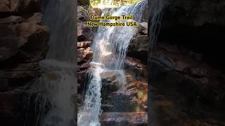 Flume Gorge Trail New Hampshire USA [upl. by Cirdes]