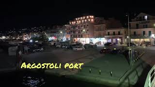 Taking the night ferry from Argostoli to Lixouri Kefalonia Greece 2021 [upl. by Euqenimod]