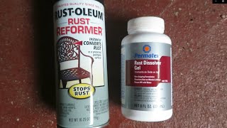 Rust Treatment Test Rustoleum Rust Reformer Vs Permatex Rust Dissolver Gel [upl. by Kent]