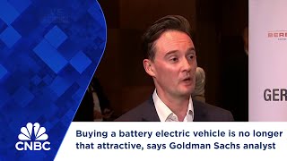 Buying a battery electric vehicle is no longer that attractive says Goldman Sachs analyst [upl. by Aek976]